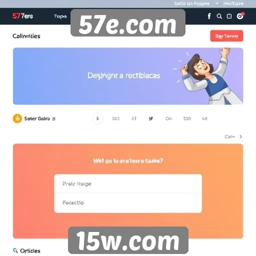 Novos recursos de interface no 57e.com