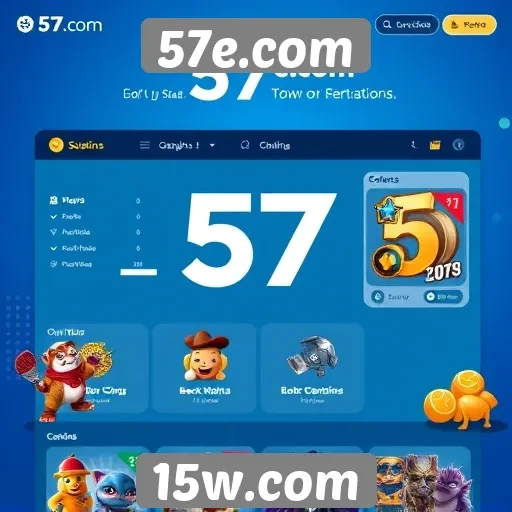Explorando a interface do usuário do 57e.com
